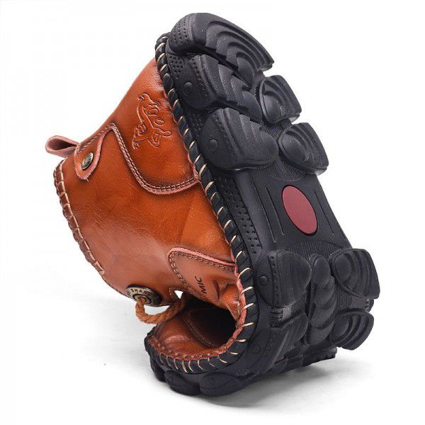 Men's boots, military boots, outdoor boots, Korean version, British trend leather boots, Martin boots, men's shoes, autumn and winter 