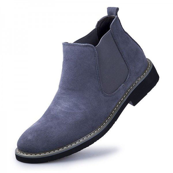 Winter men's Martin boots men's British casual desert boots work boots Chelsea short boots men's high top shoes 