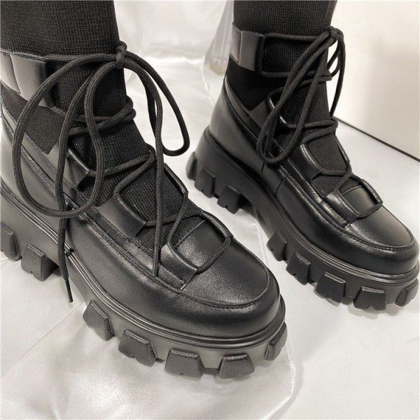 Thick Heel Thick Sole Woolen Boots Women's Boots Cross border Large Size Women's Boots 