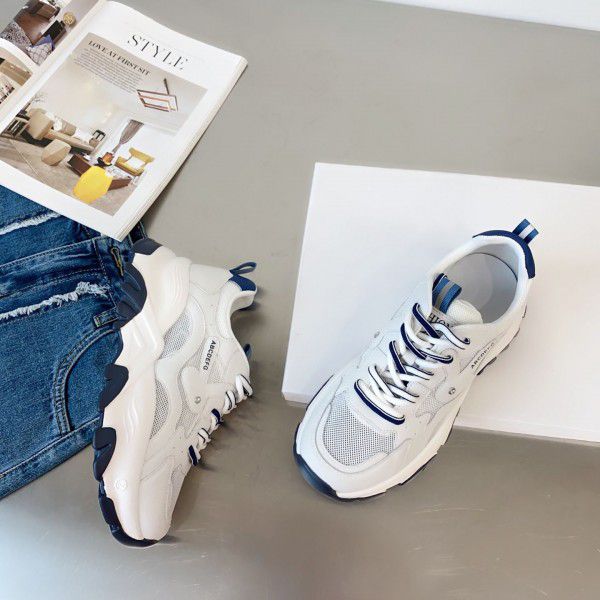 Thick Sole Versatile Casual Sports Shoes New Women's Shoe Mall Casual Dad Shoes 