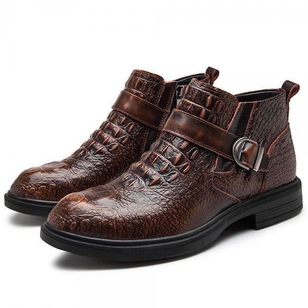 Men's leather boots and short boots 