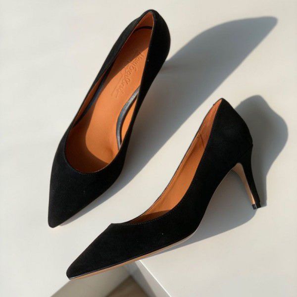Female pointed new single shoes with thin heels, commuting fashion, small pointed toe 