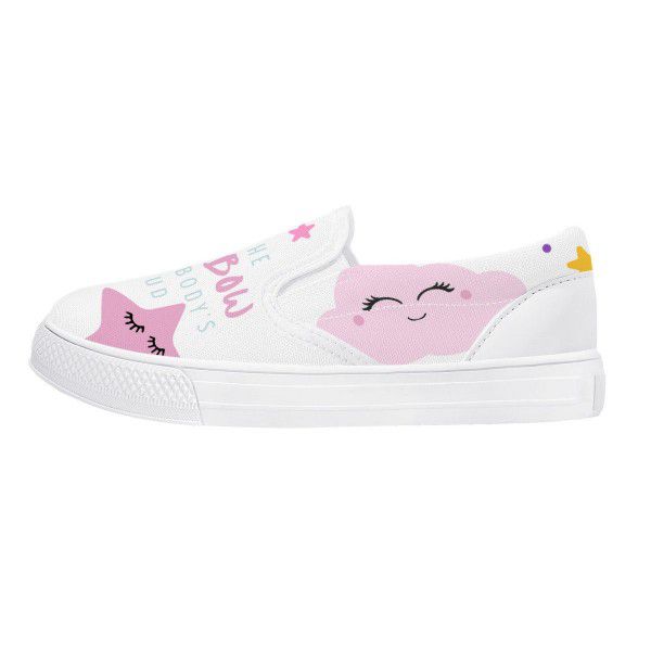 Girls' cloth shoes, soft soled casual flat shoes, breathable children's single shoes 