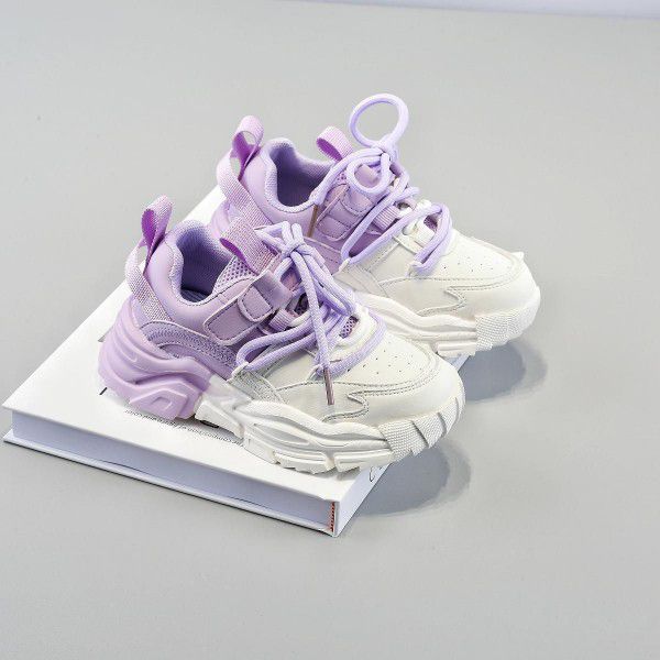 Girls' shoes, children's sports, spring and autumn styles, new spring and baby breathable soft soles, casual 
