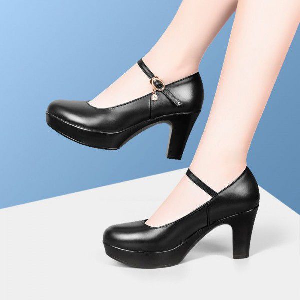 High heeled shoes, wedding thick heels, new runway shoes 