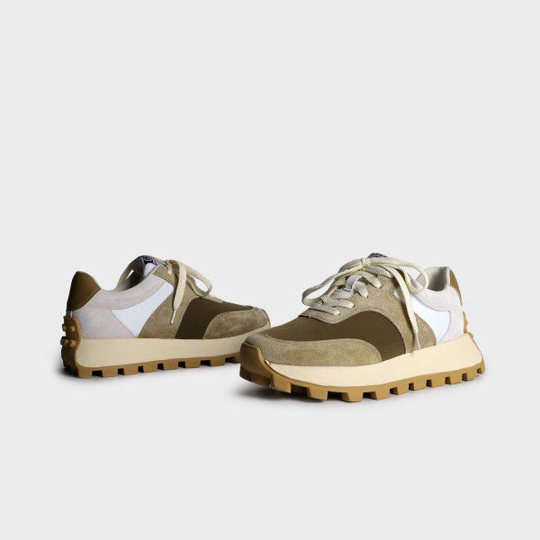 Colored Comfortable Thick Sole Everyday Versatile Dad Shoes Autumn New Front Lace up Casual Sports Single Shoes for Women 