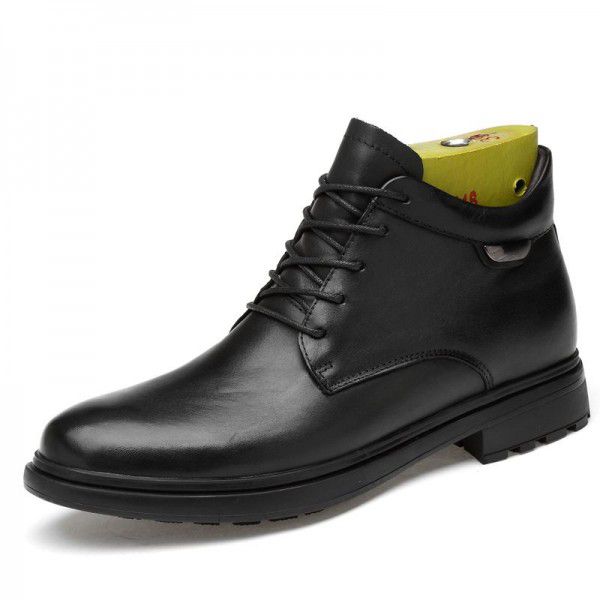 Winter New Martin Boots Men's Genuine Leather Retr...