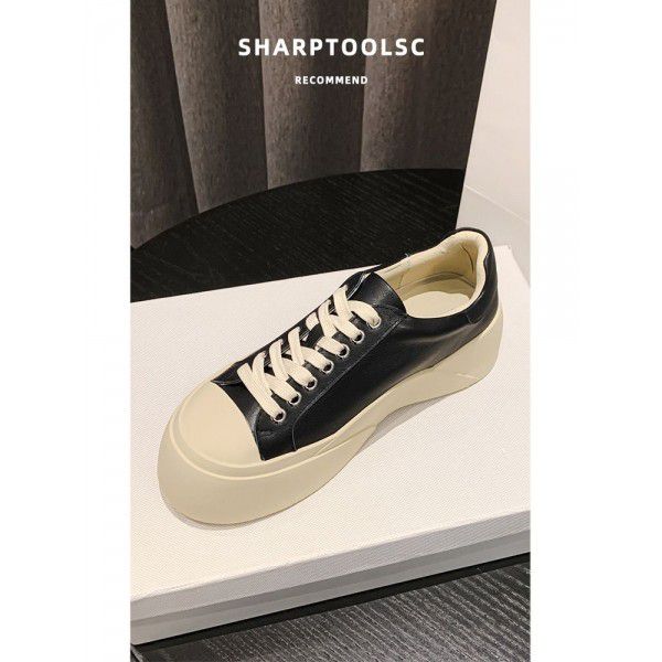 Spring Cookie Shoes, Casual Board Shoes, Women's Thick Sole, Heightened Cake Shoes, Single Shoes 