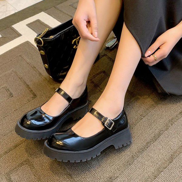 New Mary Jane Women's Shoes Thick Sole JK Uniform Single Shoe Japanese Academy Retro British Style Small Leather Shoes 