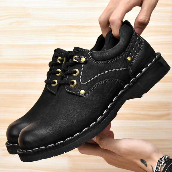 Casual shoes Men's shoes Genuine leather top layer cowhide shoes Walking shoes 