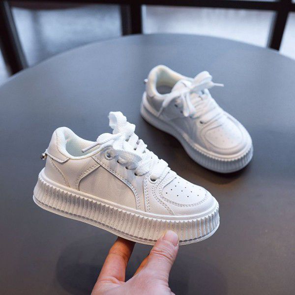Children's Little White Shoes Spring/Summer New Children's Shoes Korean Edition Girls' Soft Sole Low Top Board Shoes Boys' Casual Shoes Mesh Shoes 