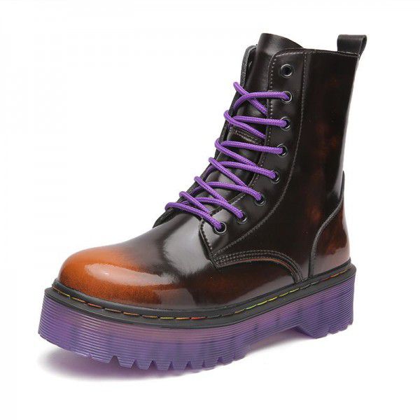 Top layer cowhide Martin boots for women with soft...