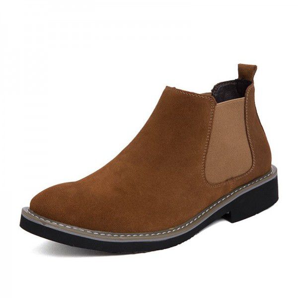 Winter men's Martin boots men's British casual desert boots work boots Chelsea short boots men's high top shoes 