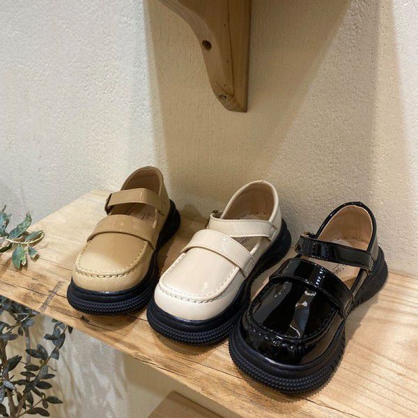 Korean Girls' Leather Shoes Spring Mary Jane Child...