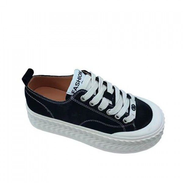 Autumn and Winter New Thick Sole Board Shoes Women's Casual Single Shoes Versatile Korean Version Elevated Cookie Shoes 