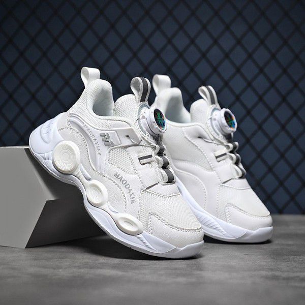 Boys' New Sports Shoes Summer Breathable Children's Mesh Single Mesh Basketball Shoe 