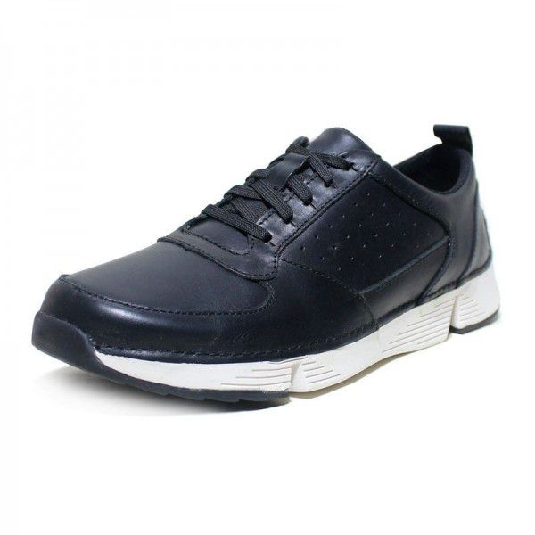 Breathable low top cowhide casual leather shoes, s...