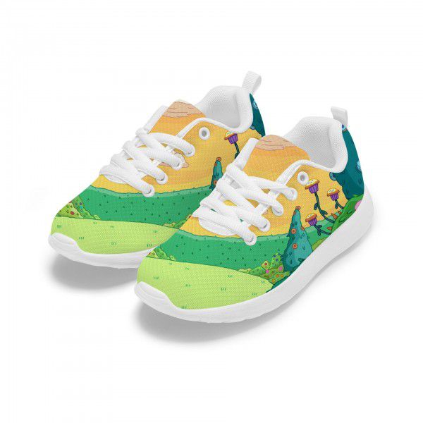 Sports shoes for children, men's running shoes, white shoes, soft sole cushioning, lightweight breathable mesh shoes for girls, elementary school shoes, summer shoes 