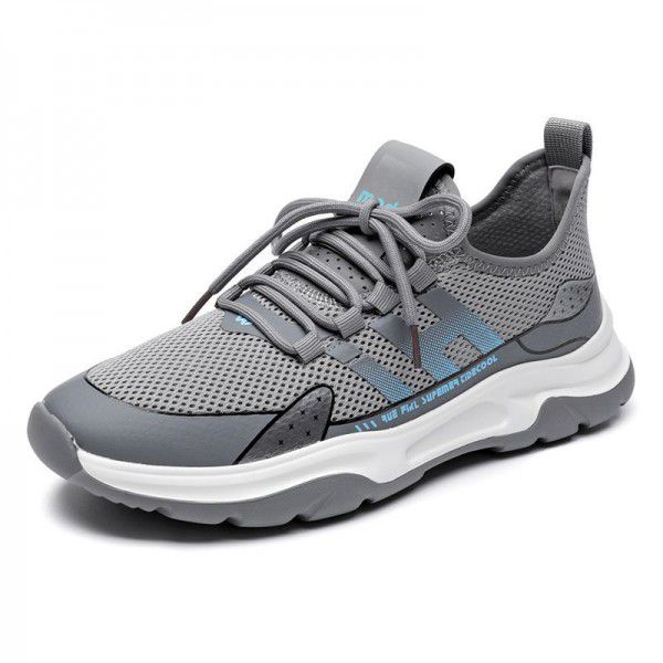 Lightweight and thin mesh shoes, summer breathable men's shoes, new fashion trends, men's casual sports mesh shoes 