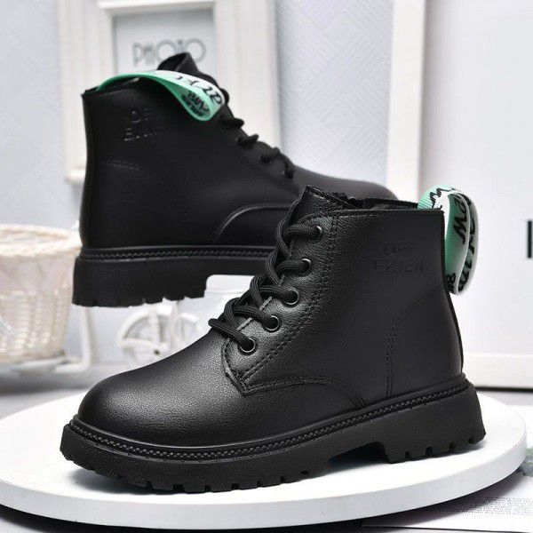 Children's Martin Boots Autumn New Boys' Vintage English Style Short Boots Girls' Fashion Boots Mid size Children's Shoes 