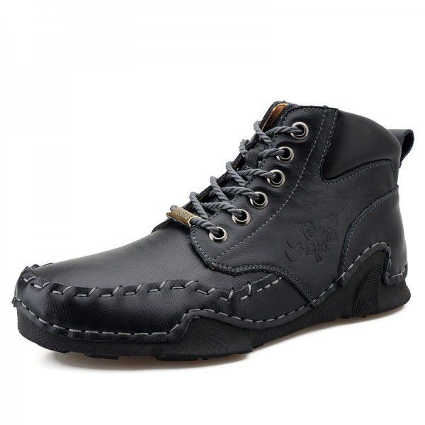Winter men's casual shoes, high top Martin boots, ultra light work attire, outdoor men's boots, outdoor large boots 