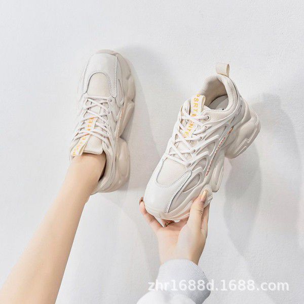 Spring and Autumn New Trendy Thick Sole Dad Shoes Casual Sports Running Shoes 