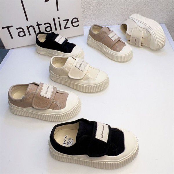 Girls' Shoes Canvas Shoes Children's Spring New Ve...