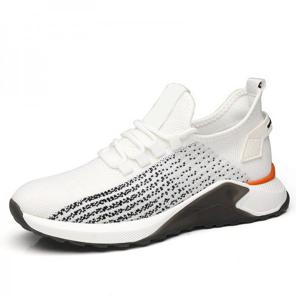 Men's shoes Summer breathable new sports shoes Men's running flying woven mesh low top casual shoes trend 
