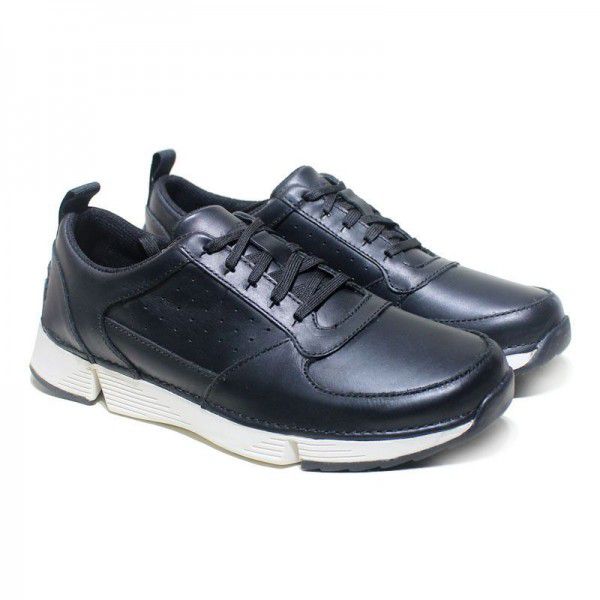 Breathable low top cowhide casual leather shoes, sports running shoes, lightweight small white shoes for men 