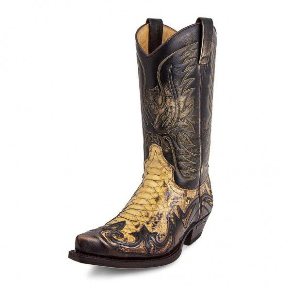 European and American men's retro knight boots wit...