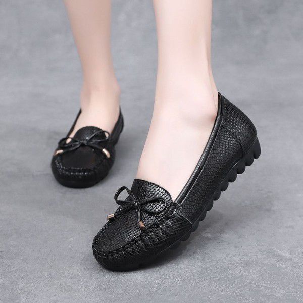 Women's Genuine Leather Versatile Summer Breathabl...