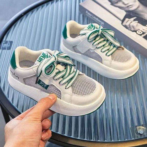Children's shoes, breathable mesh, girls' sports shoes, summer new children's hollow out soft sole, anti slip casual shoes 