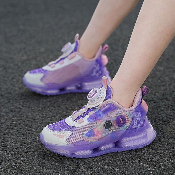 Children's shoes, boys' sports shoes, large children's breathable single mesh children's casual girls' shoes 