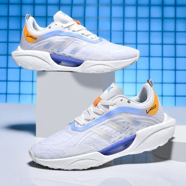 Men's casual breathable sports shoes, night runnin...