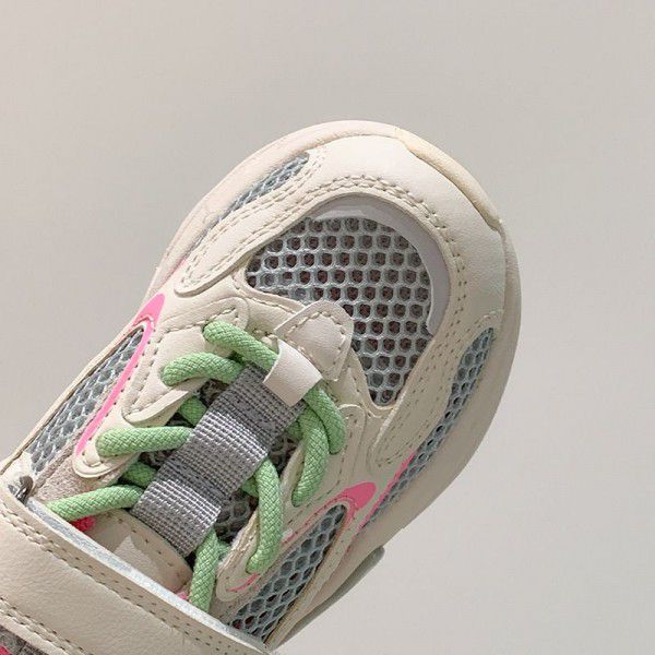 Spring and Summer New Children's Mesh Shoes for Boys Breathable Casual Dad Shoes for Big Kids 