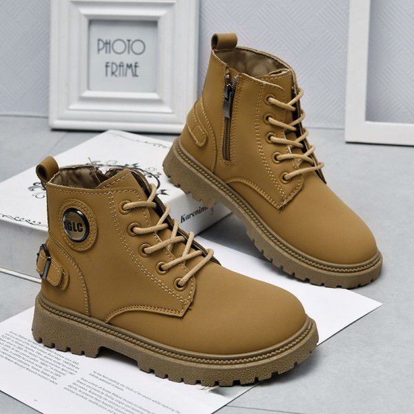 Children's Martin Boots Autumn New Boys' Vintage E...
