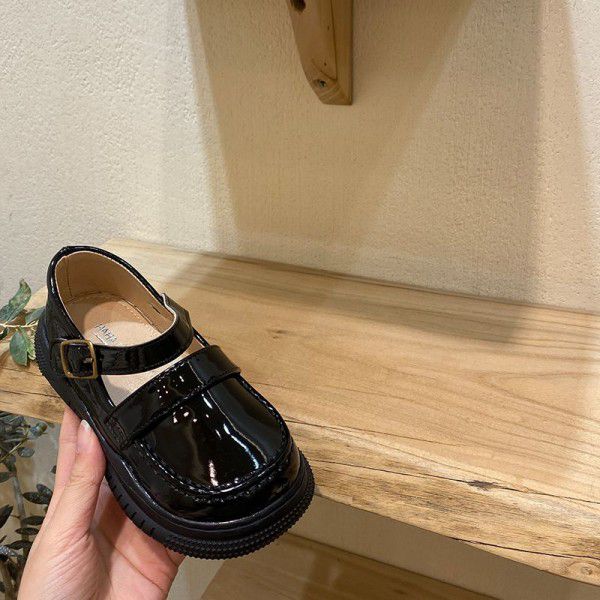 Korean Girls' Leather Shoes Spring Mary Jane Children's Shoes British Style Princess Shoes Soft Sole Single Shoes Student Shoes 