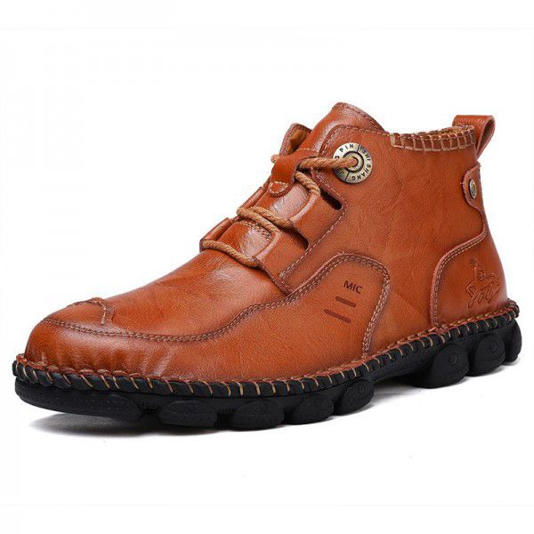 Men's boots, military boots, outdoor boots, Korean version, British trend leather boots, Martin boots, men's shoes, autumn and winter 