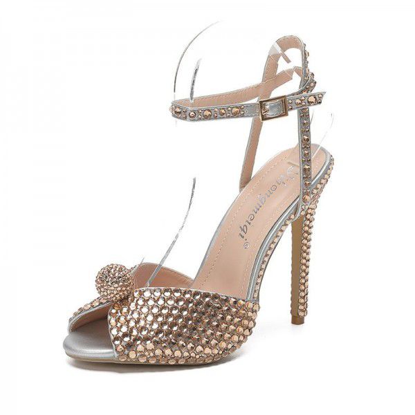 Autumn New Fish Mouth High Heels Slim Heels Shallo...