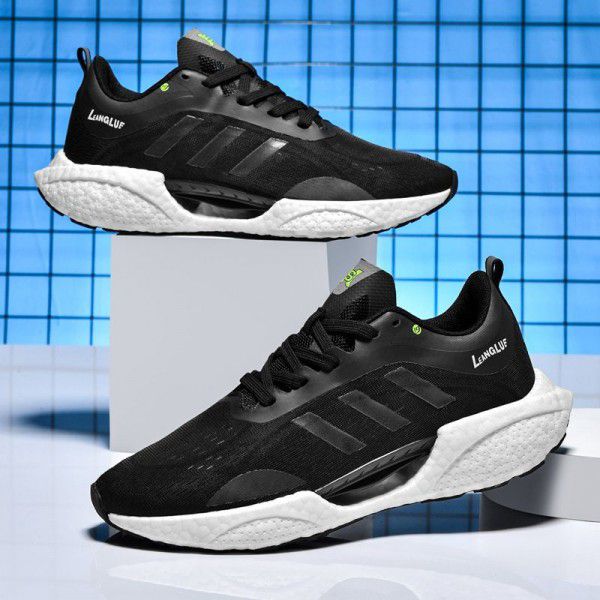 Men's casual breathable sports shoes, night running shoes, men's luminous shoes 