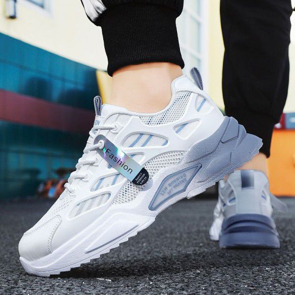 New Sports Shoes Men's Fashion Brand Casual Shoes Lightweight, Breathable, Retro, Heightened Dad's Shoes Running Colorful Men's Shoes 