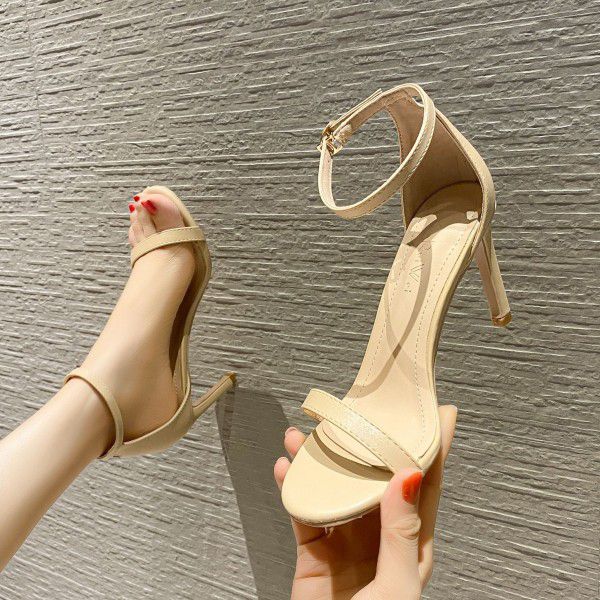Women's Spring and Summer New Korean Edition Versatile Genuine Leather Single Shoes Spring High Heels Women's Thin Heels 