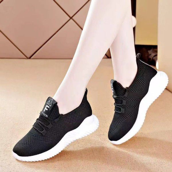 Sports shoes Women's casual lazy shoes Low top small white shoes Women's single shoes Soft soles 
