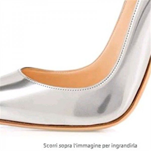 Leopard patterned fish beak patent leather high heels, women's thin heeled pointed shallow mouth party shoes, solid color single shoes, large size wedding shoes 