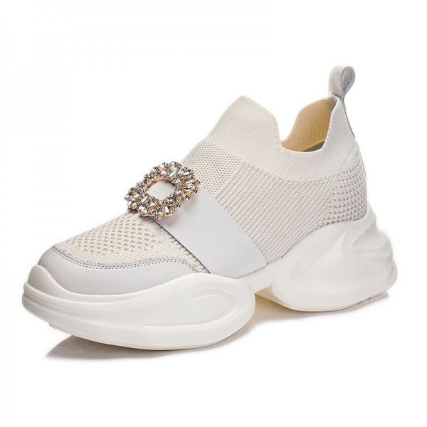 Women's Korean version low cut shallow square buckle casual shoes 