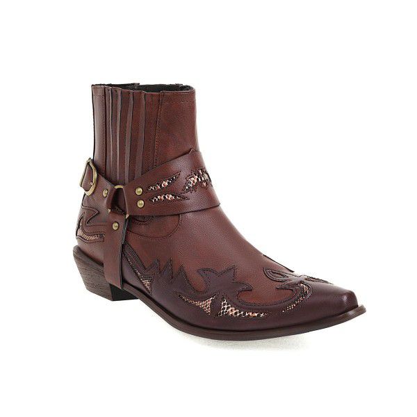Men's boots, women's shoes, autumn and winter new pointed short boots 