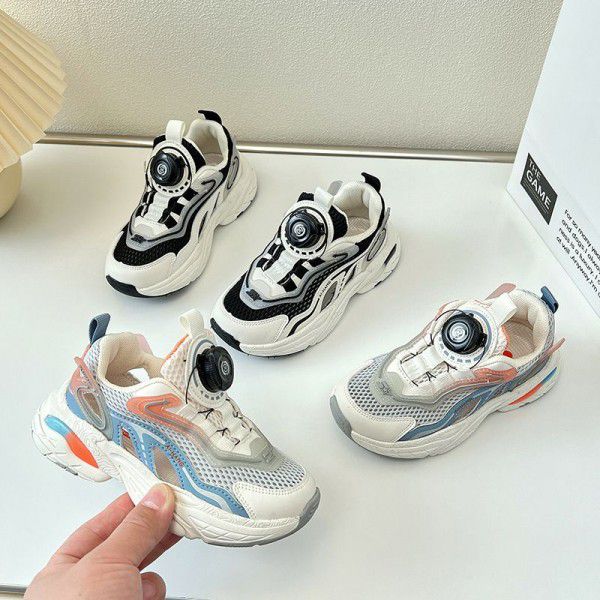 Children's sports shoes mesh breathable autumn sty...