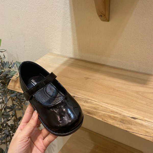 New Children's Princess Shoes Black Single Shoes Mary Jane Soft Sole Student Shoes 