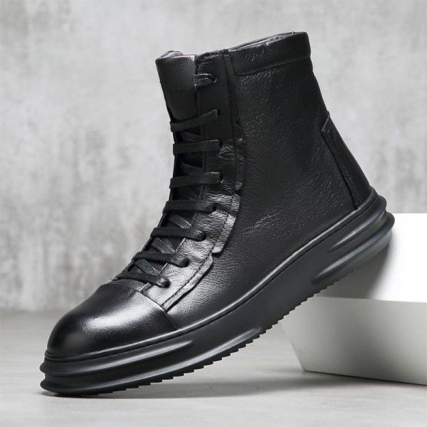 Winter Martin boots, men's work attire, leather bo...