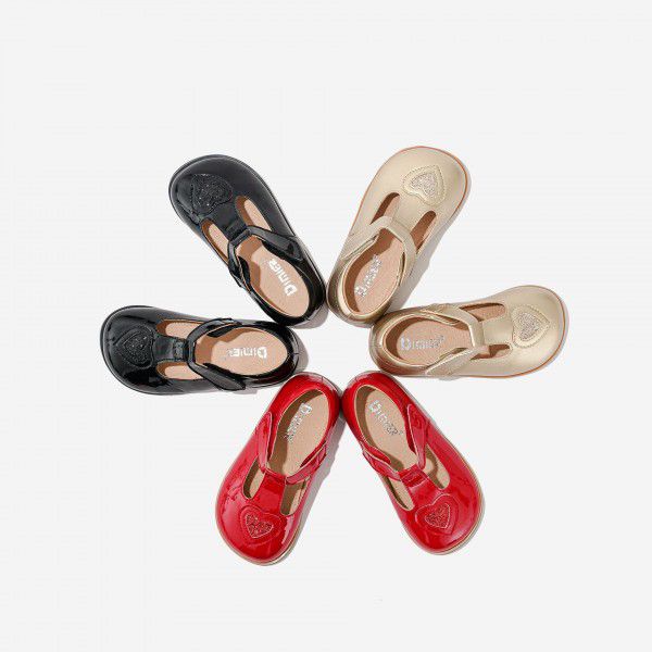 Children's shoes, autumn new children's single shoes, girls' love small leather shoes, Korean version princess shoes 